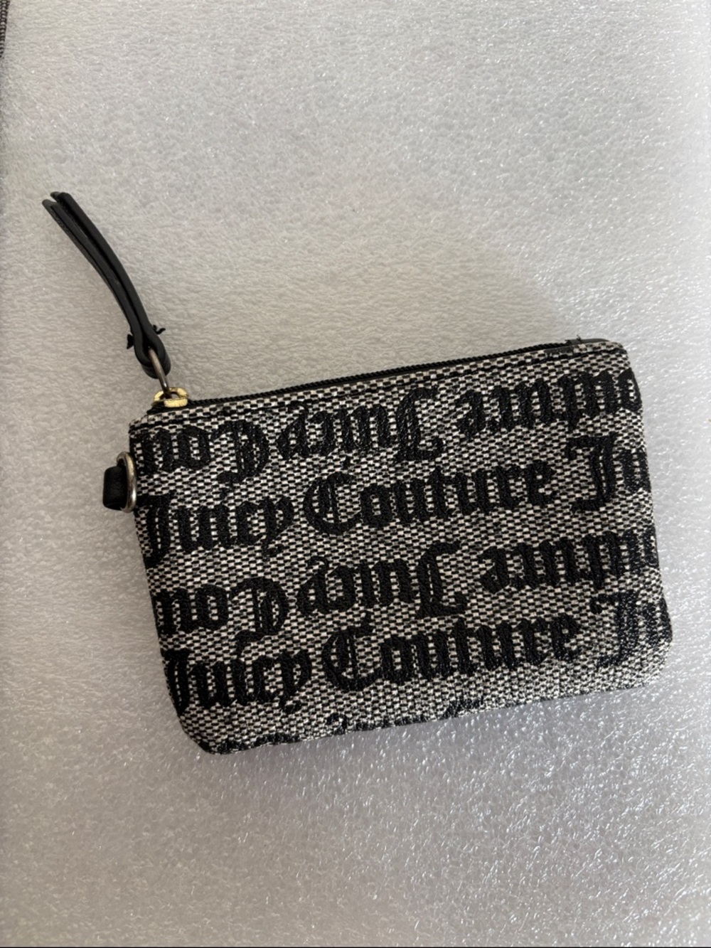 Juicy Couture Black & White Logo coin Pouch